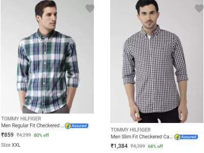 Tommy Hilfiger Mens Casual Shirts Upto 67% Off