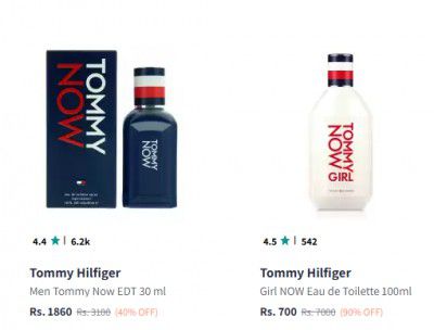 Tommy Hilfiger Perfume Upto 90% Off