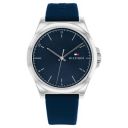 Tommy Hilfiger Quartz Blue Dial Silicone Strap Watch for Women...
