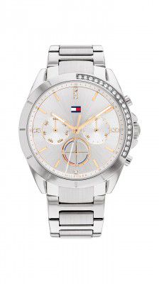 Tommy Hilfiger Stainless Steel Analog Silver Dial Women's Watch-Th1782384W, Band Color-Silver