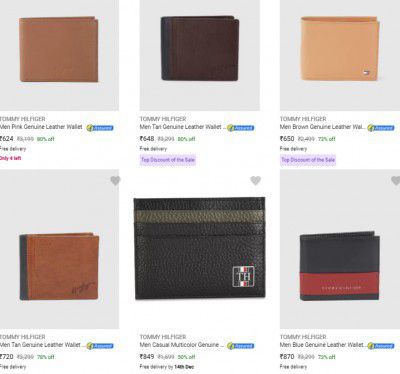 Tommy Hilfiger Wallets Upto 68% Off | Starts @ Rs 799