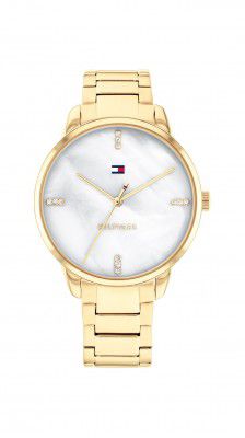 Tommy Hilfiger Women White Dial Analog Watch Tommy Hilfiger Quartz Analog White Dial Stainless Steel Strap Watch for Women-NETH1782546
