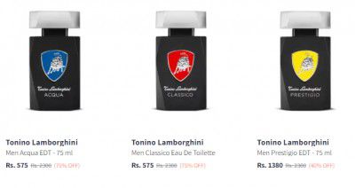 Myntra Loot : Upto 75% OFF - Tonino Lamborghini Perfume