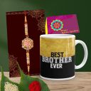 Tonkwalas Designer Rakhi with Printed Coffee Mug, 1 Packet Roli Chawal | 1 Best Wishes Card | Rakhi for Brother...