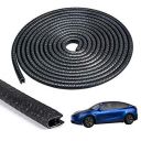TONY STARK Anti-Scratch Anti-Collision Heavy Duty Edge Guard Door Protection U Shape Edge Trim Rubber Seal Protector Rubber Clips Fit for All Cars - 16Ft 5 Meters (Black)...