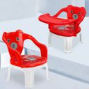 TONY STARK Baby Chair with Tray Strong & Durable Plastic Portable Chair for Kids,Upto 35Kgs (Red)...
