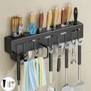 TONY STARK Cutlery Kitchen Rack Steel Shelf Stainless Steel Wall Mount Knife Holder...
