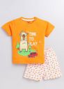 TOONYPORT Boys Casual T-shirt Shorts (Orange)...