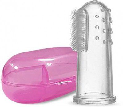 TOONZ Silicone Finger Ultra Soft Toothbrush for 2-6 Years Kids Ultra Soft Toothbrush