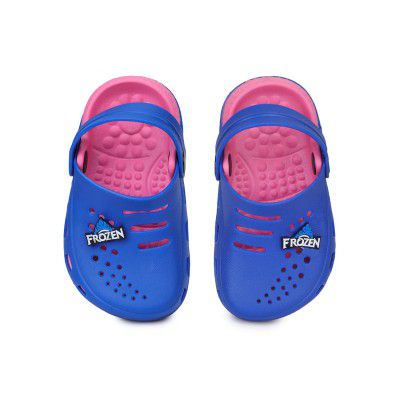 toothless Disney Frozen Kids Girls Blue/Pink Clogs