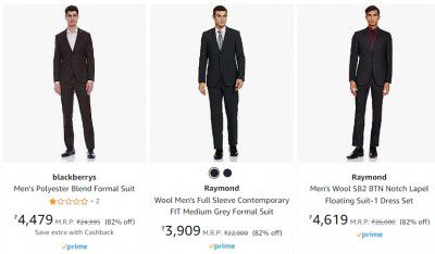 Top Brand Suits & Blazers at Minimum 70% off