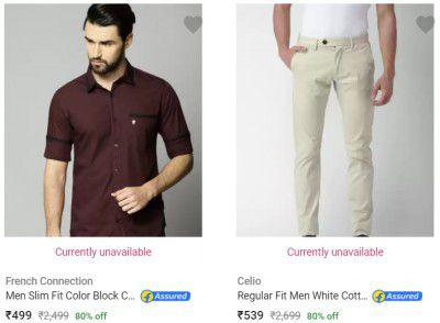 Top branded Mens Clothing Flat 80% Off