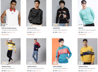 Top Branded Men's Sweatshirts Start ₹259