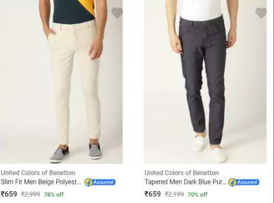 Top branded Trouser Upto 77% Off