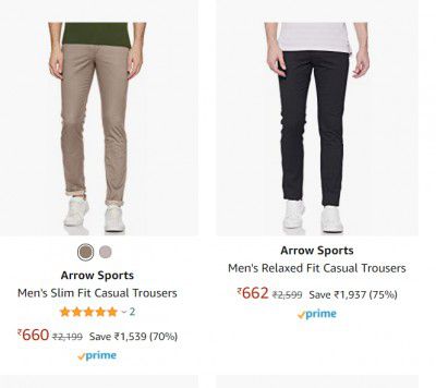 Top Branded Trousers Upto 80% Off