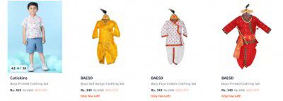 Top Brands Kids Wear Online Store Upto 88% Off Starting From Rs.299