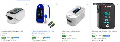 Top Brand Pulse Oximeters up to 96% Off