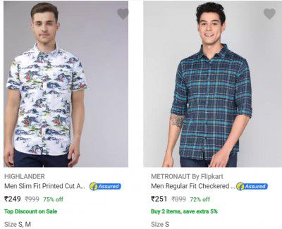 Top Brands Shirts @ ₹249