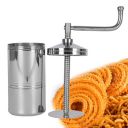 TOP TRICK Chakli Press Maker Machine for Kitchen Tools/Sancha/Murukku/Bhujia/Idiyappam/noolputtu/Sevanazhi Sevaiya/janthikalu/bhujia Stainless Steel/Making Different Types/Free 6 Different Jalis....