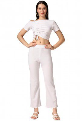 TOPLOT co ord Set for Women Solid Top and Bottom