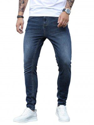 TOPLOT Skinny Fit Stretch Denim Jeans for Men