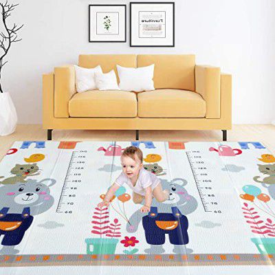 TORMETI Double-Sided Portable Water Proof Baby Crawling, Playing Pad Type Carpet for Outdoor/ Picnic/Beach/Travel (79 x 60 Inch)