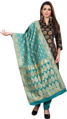 Tormeti Jacquard Woven Black Women Dupatta