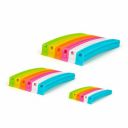 Tosaa 18 Pcs - 3 Different Size Plastic Food Snack Bag Pouch Clip Sealer Large,Medium,Small Plastic Snack Seal Sealing Bag Clips Vacuum Sealer (Multicolor)...