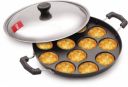 Tosaa Aluminium 12 Cavity Appam Patra Paniyarakkal Two Side Handle...