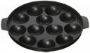 Tosaa Aluminium Non-Stick 12 Cavity Appam Patra (Black, 21cm)...