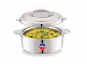 TOSAA keep warm Double Wall Insulated Stainless Steel Casserole, 1900ml Roti Rice...