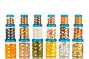 Tosaa Plastic Pet Storage Jar and Container, Set of 18 (6 pcs x 350ml Each, 6 pcs x 650ml Each, 6 pcs x 1.20ltrs Each), Blue |Air Tight|Kitchen Organiser|BPA Free|Stackable...