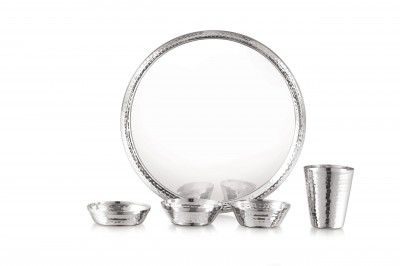 TOSAA Stainless Steel Dinner Set Deluxe V Shape- 5 PCS
