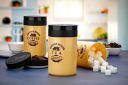 Tosaa Tea Sugar Coffee Container Set Of 3 | Kitchen Counter Top Airtight Storage Canister With Lids (Brown), 800ml, Plastic...