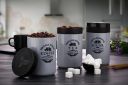 Tosaa Tea Sugar Coffee Container Set Of 3 (Gray, 800ml, Plastic)...