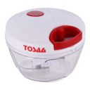 Tosaa Vegetable Pull Chopper 450 ml with Bowl & 3 SS Spiral Blades (Color May Vary, Plastic)...