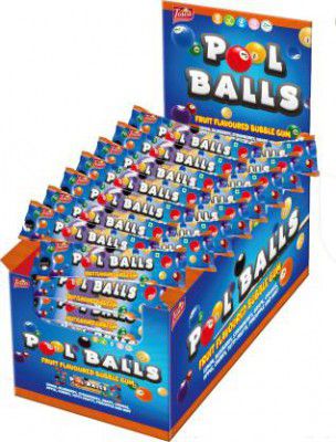 Tosca Pool Ball Pack Of 50 Strawberry Chewing Gum  (50 x 17.2 g)