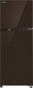 TOSHIBA 325 L Frost Free Double Door 2 Star Refrigerator (Brown Glass, GR-AG36IN(XB))...