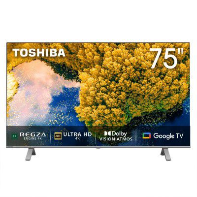 TOSHIBA 75" Bezelless Series 4K Ultra HD Smart LED Google TV 75C350LP
