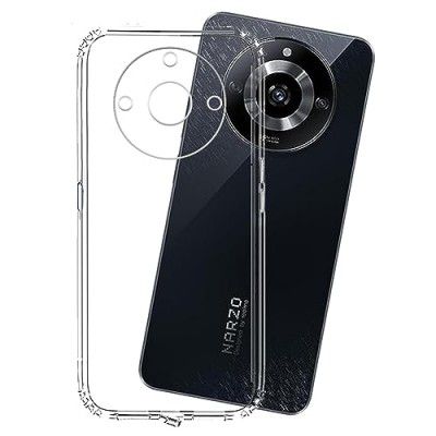 Tough Lee Back Cover Case for Realme Narzo 60 5G (Transparent) (Soft Silicon) (Pack of 1)
