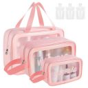 TouYinger Makeup Bag Cosmetic Bag, Pink, Toiletry Bag...