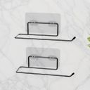 Towel Holder in Bathroom – Wall Mounted Toilet Paper Roll Holder & Towel Stand for Modern Home & Hotel Use (Pack of 2)...
