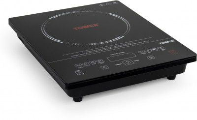 Tower 2000 W Induction Cooktop Touch Panel (Black, Windsor, 7 Preset Menus, Portable Electric Stove, Fast Heating, Energy Efficient)