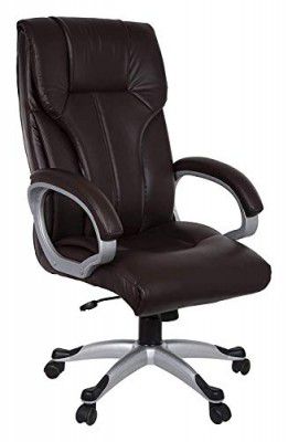 Townsville Barcelona Leatherette Fabric High Back Executive Chair (Brown)