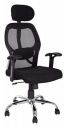 Townsville Prague Ergonomic Fabric Chair with Cushion and Fixed Arm (Black, 90 Kilograms)...