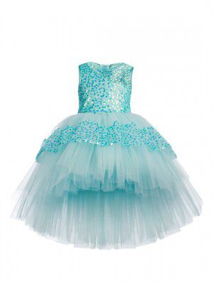 Toy Balloon kidsBlue Embellished Net Dress