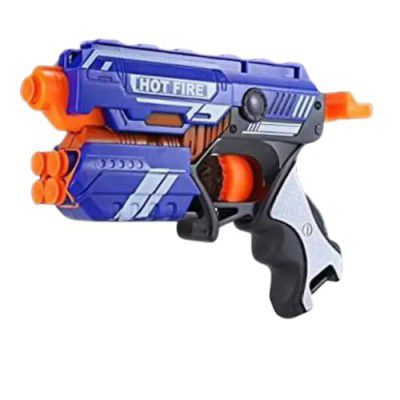 Toy Cloud Sharp Soft Blaster Manual Soft Bullet Shooting Gun Toy with 10 Soft Foam Bullets, Safe and Long Range Shooting Toy Gun