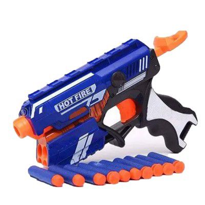 Toy Imagine Blaze Storm Hot Fire Soft Bullet Gun Toy with 10 Safe Soft Foam Bullets