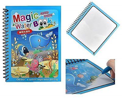 Toy Imagine™ Magic Water Coloring Doodle Book & Magic Pen Reusable