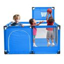 Toy Park Baby Playpen Playing House Newborn Baby Fence Interactive Kids Toddler Room with Safety Gate, Square Shape Indoor Outdoor Playards for Children Pool Balls (Blue)...